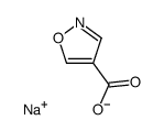 isoxazole-4-carboxylic acid sodium salt Structure