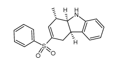 r-1-methyl-3-(phenylsulfonyl)-1,4,t-4a,t-9a-tetrahydrocarbazole Structure