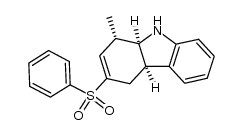 r-1-methyl-3-(phenylsulfonyl)-1,4,t-4a,t-9a-tetrahydrocarbazole结构式