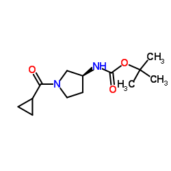 (S)-tert-butyl (1-(cyclopropanecarbonyl)pyrrolidin-3-yl)carbamate picture