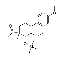 2-Acetyl-7-methoxy-2-methyl-1-trimethylsilyloxy-1,2,3,4,9,10-hexahydrophenanthrene Structure