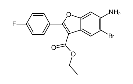 ethyl 6-amino-5-bromo-2-(4-fluorophenyl)benzofuran-3-carboxylate Structure