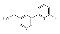 [5-(6-fluoropyridin-2-yl)pyridin-3-yl]methanamine Structure