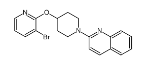 2-(4-((3-bromopyridin-2-yl)oxy)piperidin-1-yl)quinoline Structure