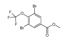 methyl 3,5-dibromo-4-(trifluoromethoxy)benzoate Structure