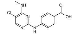 4-(5-chloro-4-(methylamino)pyrimidin-2-ylamino)benzoic acid Structure