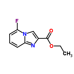 5-Fluoro-imidazo[1,2-a]pyridine-2-carboxylic acid ethyl ester structure