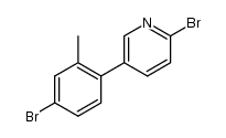 2-bromo-5-(4-bromo-2-methylphenyl)pyridine Structure