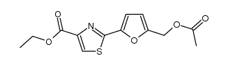 Ethyl 2-(5'-acetoxymethylfuran-2'-yl)thiazole-4-carboxylate Structure