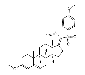 (E)-17-(isocyano(4-methoxyphenylsulfonyl)methylene)-3-methoxyandrosta-3,5-diene结构式