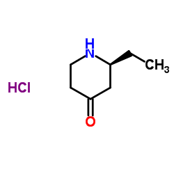 (2S)-2-Ethyl-4-piperidinone hydrochloride (1:1)结构式