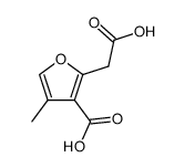 (3-carboxy-4-methyl-[2]furyl)-acetic acid Structure