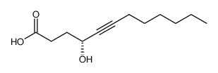 (R)-4-Hydroxy-dodec-5-ynoic acid结构式