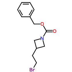Benzyl 3-(2-bromoethyl)-1-azetidinecarboxylate Structure