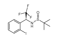 (R)-2-methyl-N-[(S)-2,2,2-trifluoro-1-(2-iodophenyl)ethyl]propane-2-sulfinamide Structure