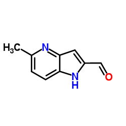 5-Methyl-1H-pyrrolo[3,2-b]pyridine-2-carbaldehyde结构式