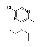 6-chloro-N,N-diethyl-3-iodopyrazin-2-amine Structure