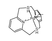 [(2,11-dithia[3.3](2,6)pyridinophane)PdCl]+结构式