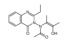 (Z)-N-(2-ethyl-4-oxoquinazolin-3(4H)-yl)-N-(3-hydroxybut-2-en-2-yl)acetamide Structure