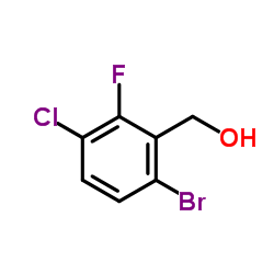 (6-Bromo-3-chloro-2-fluorophenyl)methanol结构式