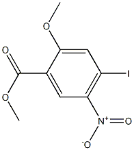 4-Iodo-2-methoxy-5-nitro-benzoic acid methyl ester Structure