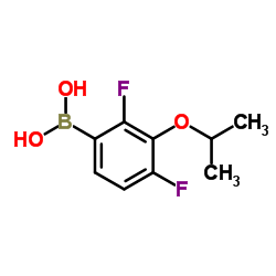 2,4-Difluoro-3-isopropoxyphenylboronic acid Structure