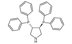 (3S,4s)-(-)-双(二苯基膦)吡咯烷结构式
