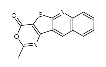 2-methyl-4-oxo-oxazino[4',5':4,5]thieno[2,3-b]quinoline Structure