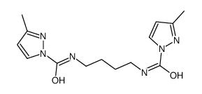 3-methyl-N-[4-[(3-methylpyrazole-1-carbonyl)amino]butyl]pyrazole-1-carboxamide Structure