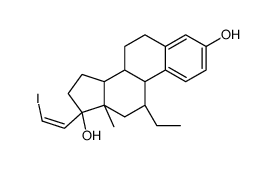 17-iodovinyl-11-ethylestradiol structure