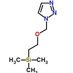 1-{[2-(Trimethylsilyl)ethoxy]methyl}-1H-1,2,3-triazole结构式