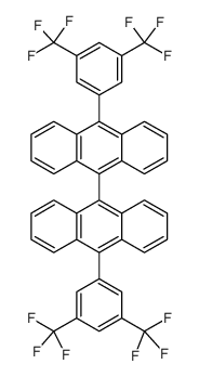 10,10'-双(3,5-双(三氟甲基)苯基)-9,9'-联蒽结构式