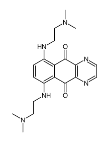 6,9-bis[2-(dimethylamino)ethylamino]benzo[g]quinoxaline-5,10-dione结构式