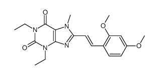 8-[(E)-2-(2,4-Dimethoxyphenyl)vinyl]-1,3-diethyl-7-methyl-3,7-dih ydro-1H-purine-2,6-dione Structure