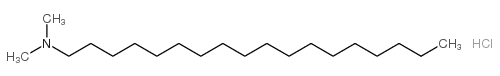 1-Octadecanamine,N,N-dimethyl-, hydrochloride (1:1)结构式
