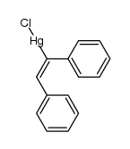 (E)-(1,2-diphenylvinyl)mercury(II) chloride结构式