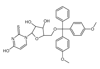 1-[(2R,3R,4S,5R)-5-[[bis(4-methoxyphenyl)-phenylmethoxy]methyl]-3,4-dihydroxyoxolan-2-yl]-2-sulfanylidenepyrimidin-4-one Structure