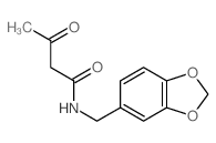 Butanamide,N-(1,3-benzodioxol-5-ylmethyl)-3-oxo-结构式