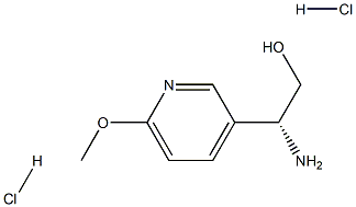 (R)-2-Amino-2-(6-methoxypyridin-3-yl)ethanol dihydrochloride Structure