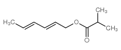 Propanoic acid,2-methyl-, 2,4-hexadien-1-yl ester Structure