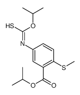 propan-2-yl 2-methylsulfanyl-5-(propan-2-yloxycarbothioylamino)benzoate结构式