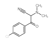 3-(4-chlorophenyl)-2-dimethylamino-3-oxo-propanenitrile Structure
