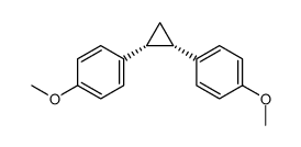 (1R,2S)-1,2-bis(4-methoxyphenyl)cyclopropane结构式