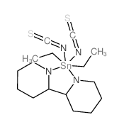 Tin,(2,2'-bipyridine-N,N')diethylbis(thiocyanato-N)- (9CI)结构式