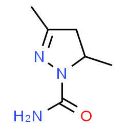 3,5-Dimethyl-2-pyrazoline-1-carboxamide structure