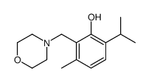 3-methyl-2-(morpholin-4-ylmethyl)-6-propan-2-ylphenol结构式