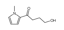 4-hydroxy-1-(1-methyl-1H-pyrrol-2-yl)butan-1-one结构式