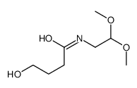 N-(2,2-dimethoxyethyl)-4-hydroxybutanamide结构式