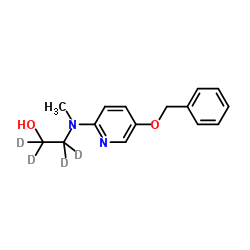 2-{[5-(Benzyloxy)-2-pyridinyl](methyl)amino}(2H4)ethanol结构式