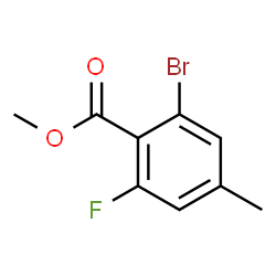 Methyl 2-Bromo-6-Fluoro-4-Methylbenzote Structure